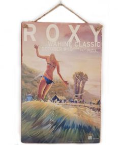 Aloha Painting on Wood Surfing S